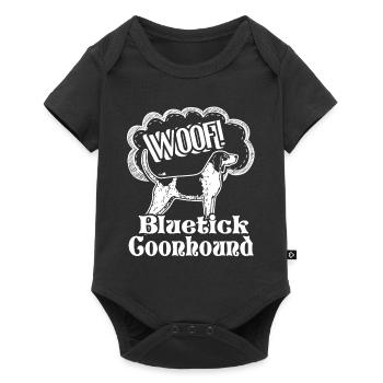 Woof Bluetick Coonhound - Baby Premium short-sleeve bodysuit - black - Front
