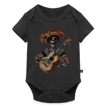 Ukulélé Mexicain Squelette - Body à manches courtes Premium Bébé - noir - Devant