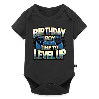 Birthday Boy Time to Level Up Birthday Gamer Boys - Body à manches courtes Premium Bébé - noir - Devant