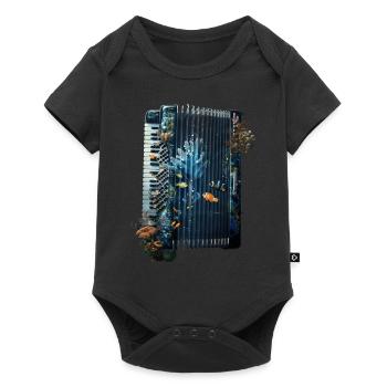 Accordéon de poisson - Body à manches courtes Premium Bébé - noir - Devant