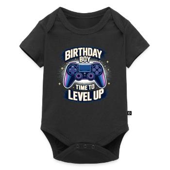 Birthday Boy Time to Level Up Birthday Gamer Boys - Body à manches courtes Premium Bébé - noir - Devant
