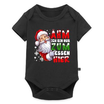 I'm just here to eat Christmas Men - Baby Premium short-sleeve bodysuit - black - Front