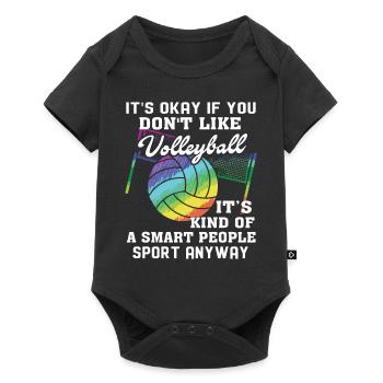 Volleyball Is Kind Of Smart People Sport Anyway - Baby Premium short-sleeve bodysuit - black - Front