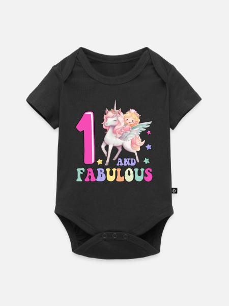 1 And Fabulous - Baby Premium short-sleeve bodysuit - black