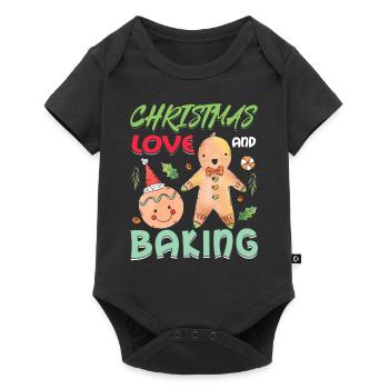 Christmas, Love and Baking, Sweet Holiday Joy - Baby Premium short-sleeve bodysuit - black - Front