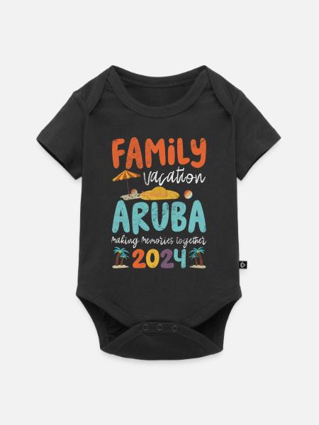 Aruba - Baby Premium Kurzarmbody - Schwarz