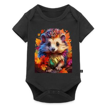 Hedgehog - Baby Premium short-sleeve bodysuit - black - Front