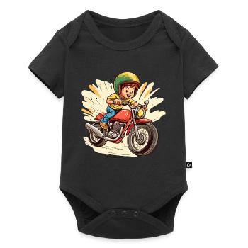 Moto pour enfants Design - Body à manches courtes Premium Bébé - noir - Devant