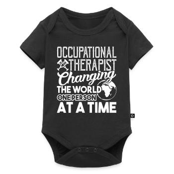Occupational Therapist Changing The World - Baby Premium short-sleeve bodysuit - black - Front