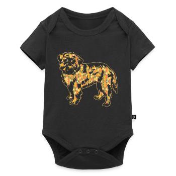 Brussels Griffon Geometric - Baby Premium short-sleeve bodysuit - black - Front