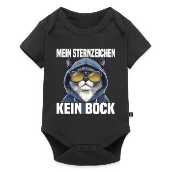 My zodiac sign No buck Cat - Baby Premium short-sleeve bodysuit - black - Front