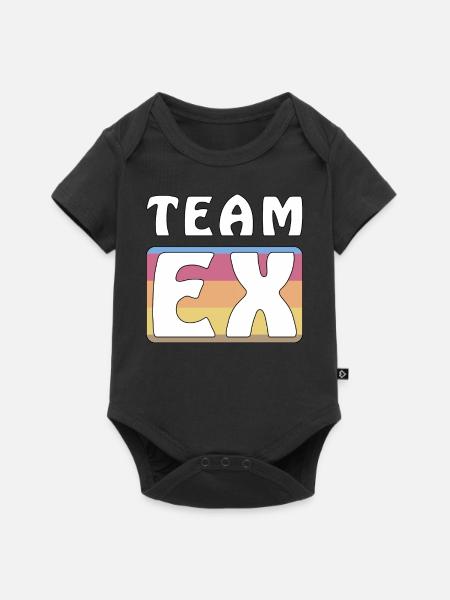 TEAM EX - Baby Premium Kurzarmbody - Schwarz
