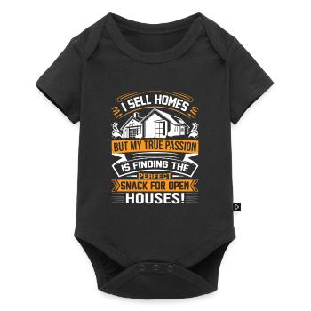 I sell homes, but my true passion is finding the p - Baby Premium short-sleeve bodysuit - black - Front