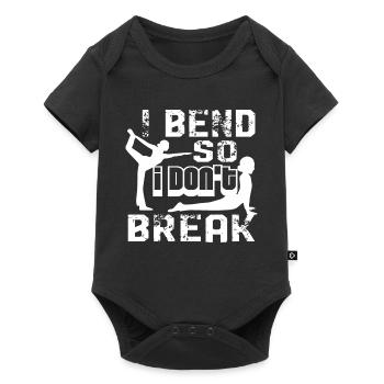 Yoga I Bend So I Don't Break - Baby Premium short-sleeve bodysuit - black - Front