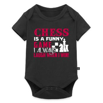 Chess Is A Funny Game - Baby Premium short-sleeve bodysuit - black - Front