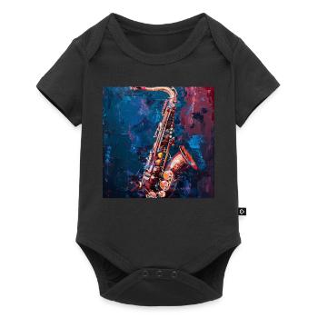 Saxophone - Body à manches courtes Premium Bébé - noir - Devant