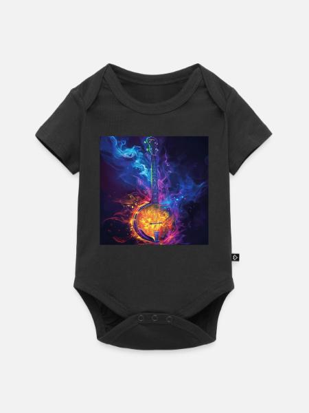 Banjo - Baby Premium Kurzarmbody - Schwarz