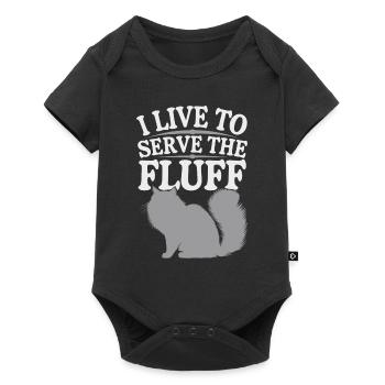 Cat Lover, Dark Humor, Naughty, - Baby Premium short-sleeve bodysuit - black - Front