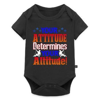 Climbing Your Attitude Determines Your Altitude - Baby Premium short-sleeve bodysuit - black - Front