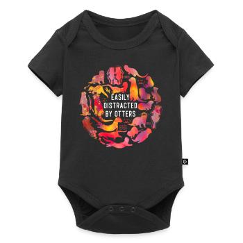 Otter Easily Distracted By Otters - Baby Premium short-sleeve bodysuit - black - Front