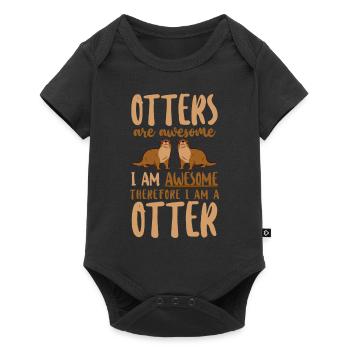 Otter Otters Are Awesome I Am - Baby Premium short-sleeve bodysuit - black - Front