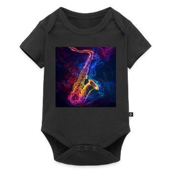 Saxophone - Body à manches courtes Premium Bébé - noir - Devant