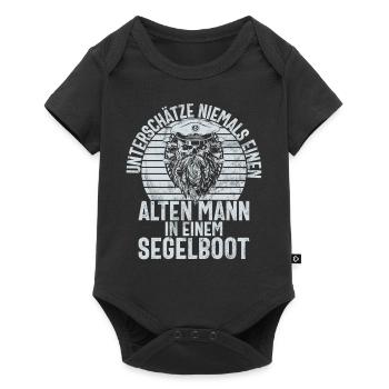 Captain Sailing Saying Boat Sailboat Captain - Baby Premium short-sleeve bodysuit - black - Front