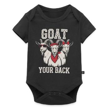 Goat Your Back Ziege Ziegenbock - Baby Premium short-sleeve bodysuit - black - Front