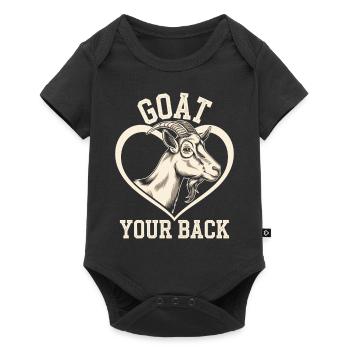 Goat Your Back Ziege Ziegenbock - Baby Premium short-sleeve bodysuit - black - Front