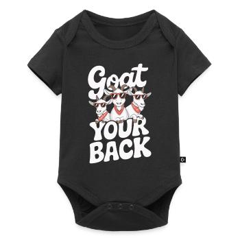 Goat Your Back Ziege Ziegenbock - Baby Premium short-sleeve bodysuit - black - Front