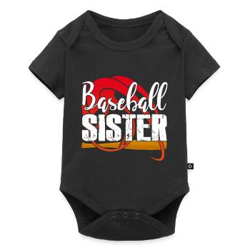 I am A Baseball Sister - Baby Premium short-sleeve bodysuit - black - Front