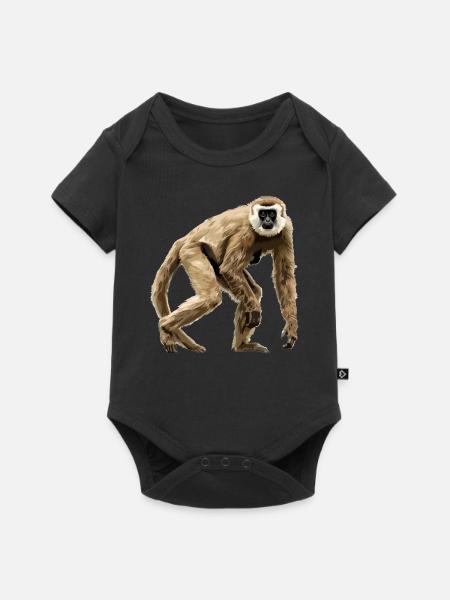 Gibbons Gibbon - Baby Premium Kurzarmbody - Schwarz