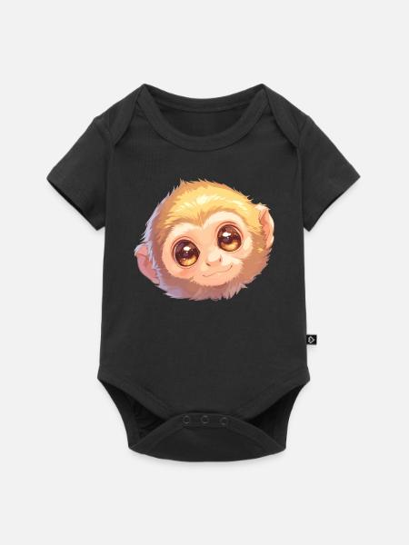 Gibbons Gibbon - Baby Premium Kurzarmbody - Schwarz