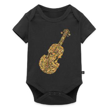 Cello Geometric - Baby Premium short-sleeve bodysuit - black - Front