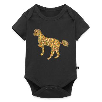 Chinese Crested Geometric - Baby Premium short-sleeve bodysuit - black - Front