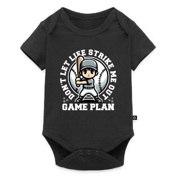 PLAN DE MATCH : NE PAS LAISSER LA VIE ME FRAPPER - Body à manches courtes Premium Bébé - noir - Devant