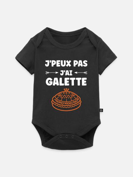 Pfannkuchen - Baby Premium Kurzarmbody - Schwarz