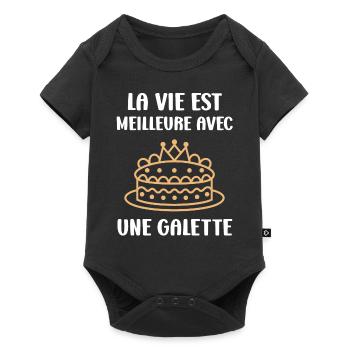 Galette - Body à manches courtes Premium Bébé - noir - Devant
