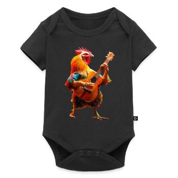 Ukulélé Coq - Body à manches courtes Premium Bébé - noir - Devant