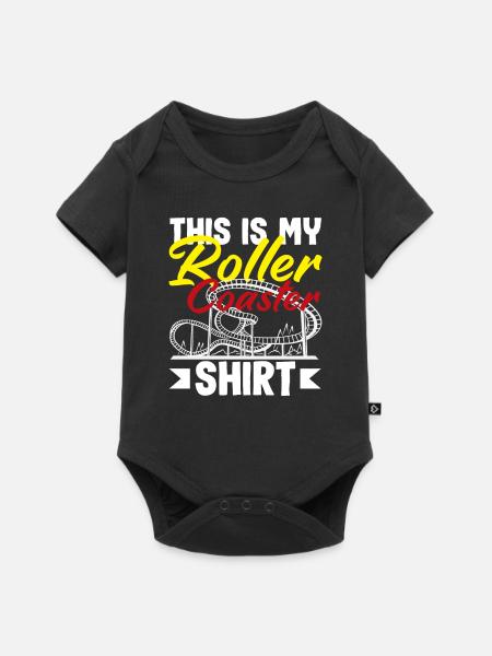 Achterbahn Dieses Ist Mein Shirt - Baby Premium Kurzarmbody - Schwarz