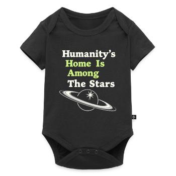 Exploration spatiale Découverte cosmique - Body à manches courtes Premium Bébé - noir - Devant