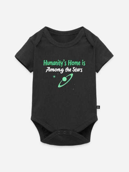 Space Exploration Cosmic Discovery - Baby Premium Kurzarmbody - Schwarz