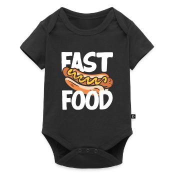 Conception d’amateur de restauration rapide hot-dog - Body à manches courtes Premium Bébé - noir - Devant