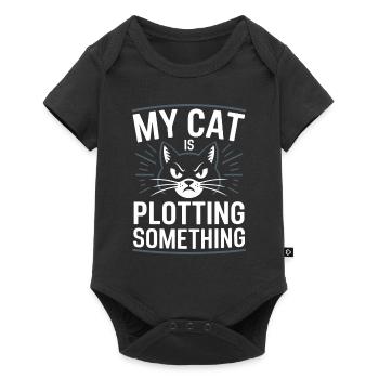 Cat Lover, Dark Humor, Naughty, - Baby Premium short-sleeve bodysuit - black - Front