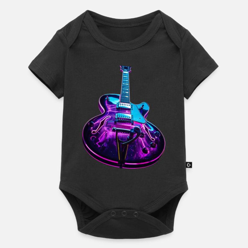 Guitare - Body à manches courtes Premium Bébé - noir