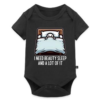 J’AI BESOIN DE SOMMEIL RÉPARATEUR ET DE BEAUCOUP DE SOMMEIL - Body à manches courtes Premium Bébé - noir - Devant