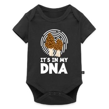 Mushroom pickers in my DNA - Baby Premium short-sleeve bodysuit - black - Front
