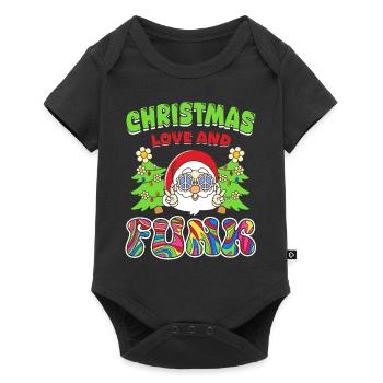 Christmas, Love and Funk – Festive Groove Music - Baby Premium short-sleeve bodysuit - black - Front