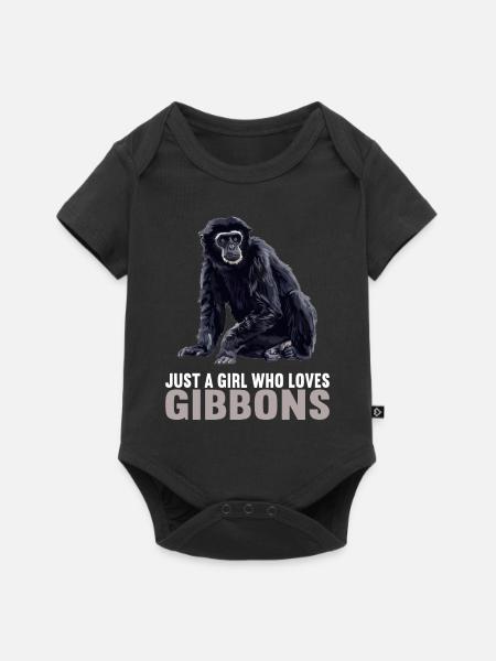 Gibbons Gibbon - Baby Premium Kurzarmbody - Schwarz