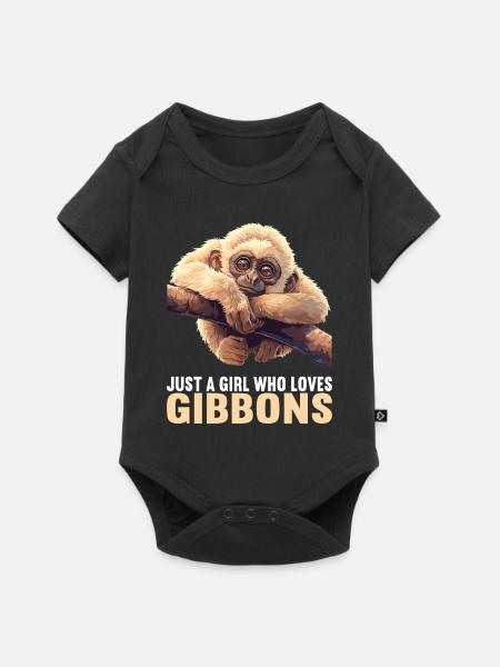 Gibbons Gibbon - Baby Premium Kurzarmbody - Schwarz